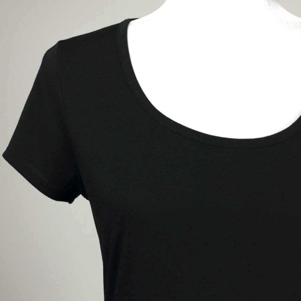 Athleta Ella Colorblock Short Sleeve Black and Grey Activewear Mini Dress - Picture 4 of 9